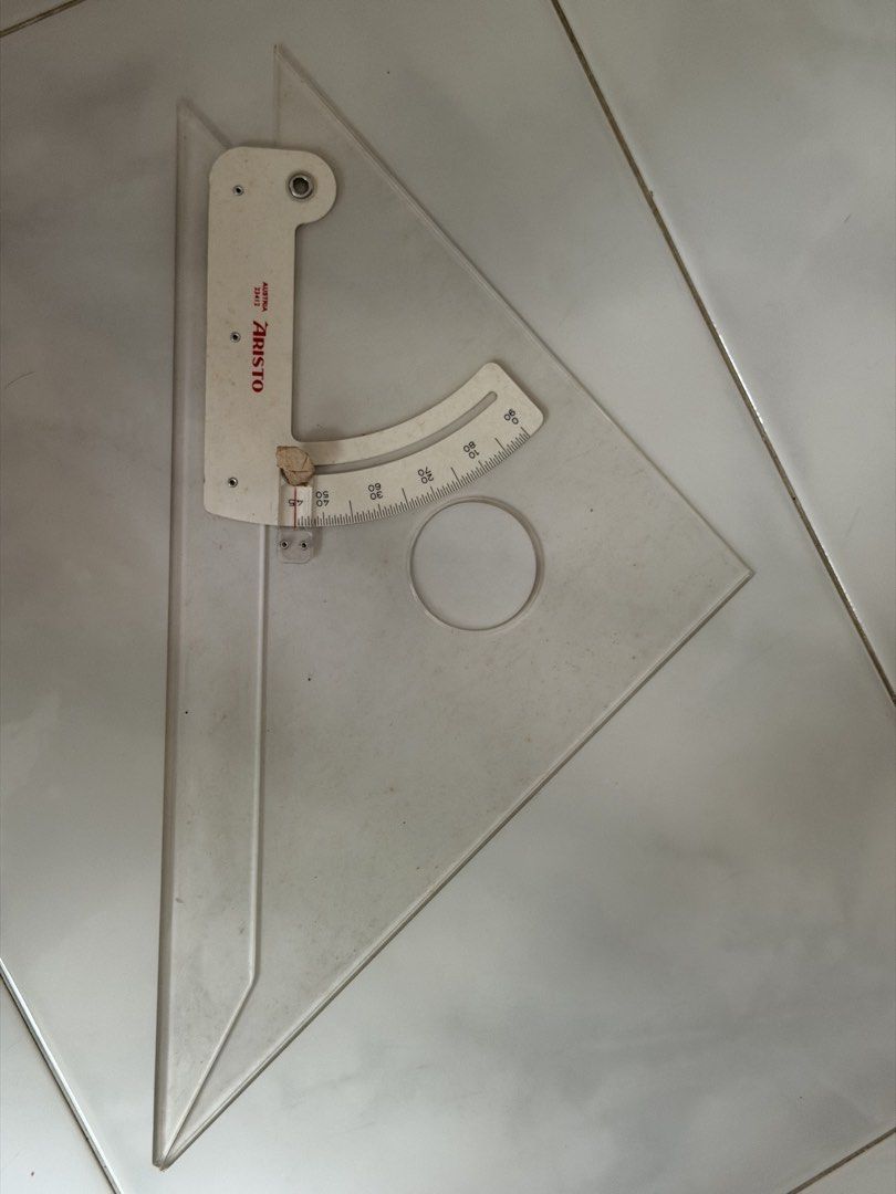 Adjustable triangle (Category: Stationery & School Supplies) located in Singapore. Submitted by nopesos (Listing ID 1454832935, Image 1). Description: .