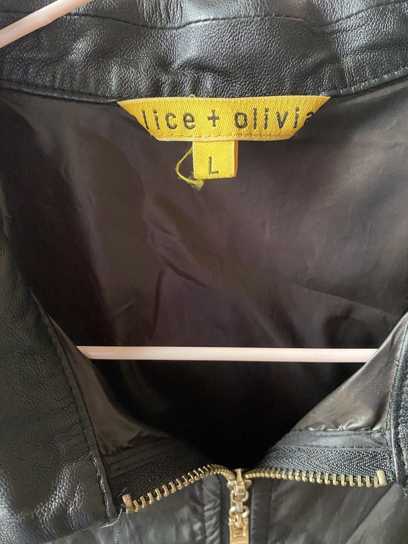 Alice + Olivia 100% Leather Jacket (Category: Luxury Apparel) located in Paranaque City. Submitted by elleilano (Listing ID 1454785344, Image 2). Description: 100% Leather. Made in Italy. .