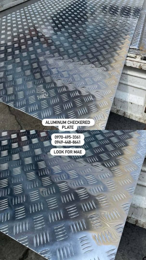 ALUMINUM CHECKERED PLATE (Category: Construction Tools & Equipment) located in Manila. Submitted by krissatakezo1675 (Listing ID 1454771872, Image 1). Description: .