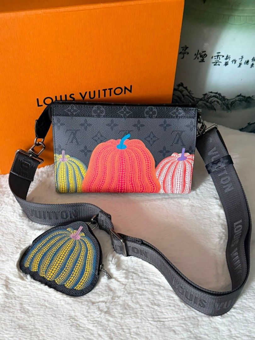 Authentic Louis Vuitton Gaston Pumpkin Yayoi Kusama Monogram Reverse (Category: Luxury Bags & Wallets) located in Marikina City. Submitted by aussiemaan (Listing ID 1413647066, Image 1). Description: Gaston Pumpkin Yayoi Kusama Monogram Reverse Good as New ❤️ 8.10 Complete inclusion with receipt.
