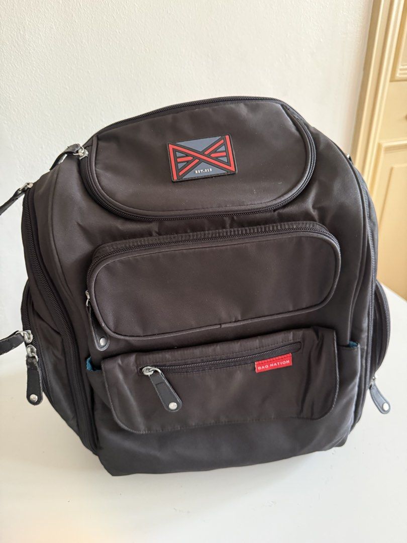 Bag Nation Backpack Diaper Bag (Category: Diaper Bags & Wetbags) located in Manila. Submitted by hantan1022 (Listing ID 1454812511, Image 3). Description: Diaper Bag Imported Good condition Plenty of pocket storages.