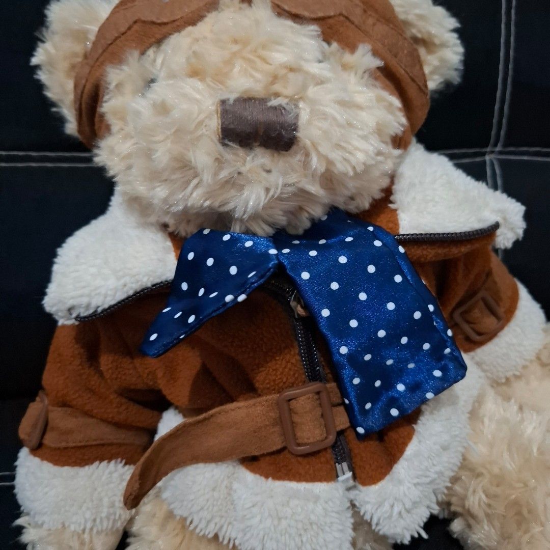 Bentley Heritage Exclusive Racing Bear (Category: Plushies & Soft Toys) located in Baliuag. Submitted by ahgashop. (Listing ID 1454848885, Image 2). Description: – Limited edition Heritage teddy bear – Inspired by iconic racing driver Sir Tim Birkin – With blue and white spotted silk neck scarf – Features a fleece jacket with suedette helmet and goggles - around 15 inches.