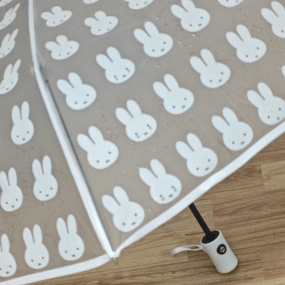 BNEW ☔ Miffy Foldable Automatic Umbrella Semi Transparent Compact (Category: Umbrellas) located in Manila. Submitted by janrymanay (Listing ID 1454930995, Image 3). Description: BRAND NEW 🆕 5pcs available Durable Plastic Material Automatic on off foldable ₱700 each firm - Adorable clear folding umbrella - Features a cute repeating bunny pattern - Transparent design for visibility - Compact and easy to carry - Ideal for rainy weather - White hand