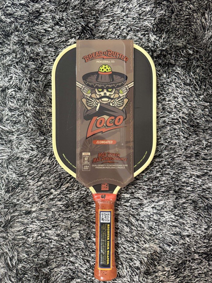 Bread & Butter Pickleball "Loco" Elongated Paddle (Category: Racket and Ball Sports) located in Cebu City. Submitted by johnova18 (Listing ID 1454945267, Image 1). Description: Bread and Butter Loco Elongated Tan Authentic ✅ 16,500 + Shipping Fee 100% Money Back Guarantee if proven Fake Location: Cebu City .