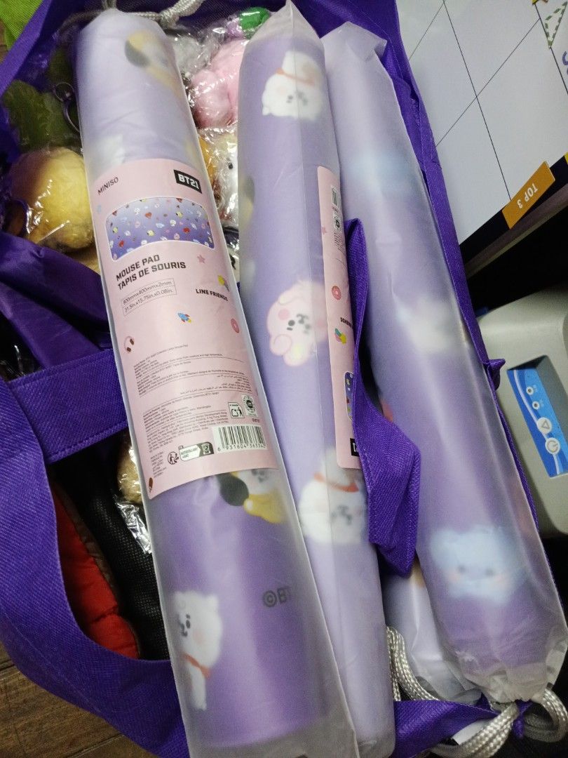 BT21 X MINISO LONG MOUSE PAD (Category: Mouse & Mousepads) located in Quezon City. Submitted by 4_leaf_clover (Listing ID 1454851962, Image 2). Description: OFFICIAL ON-HAND READY TO SHIP LOC. QC SDD/JNT 1 available.