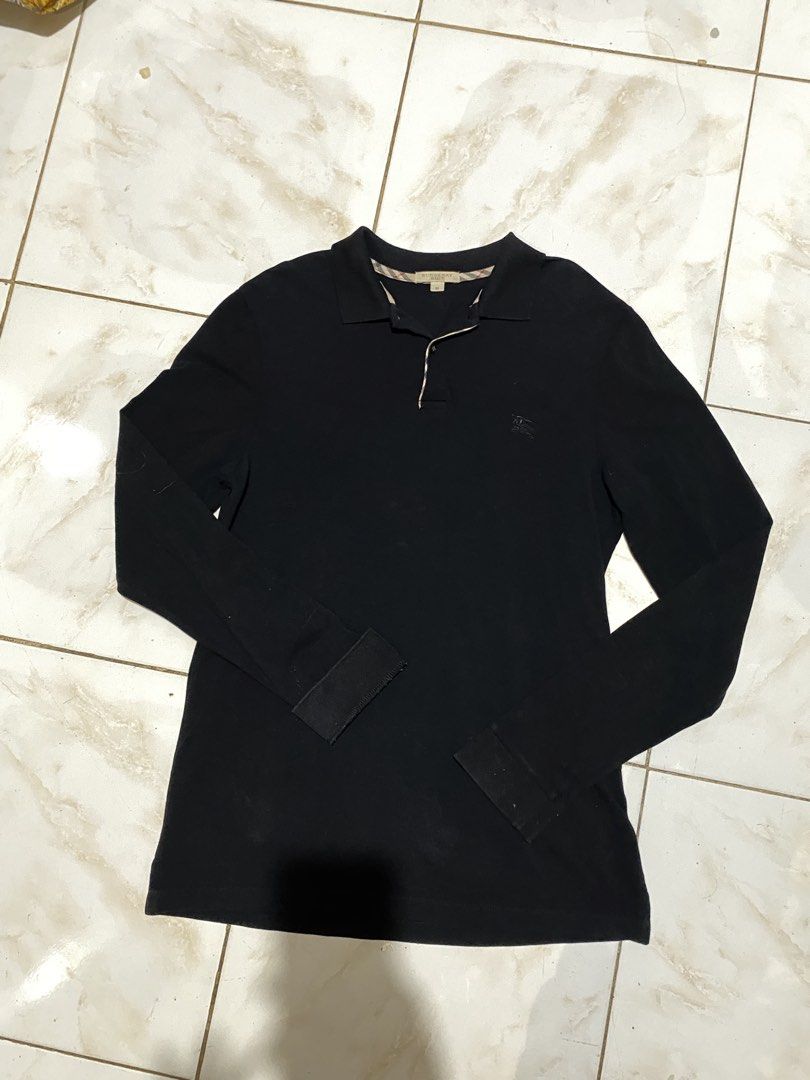 Burberry Long-sleeve Polo Shirt (Category: Tshirts & Polo Shirts ) located in Davao. Submitted by kluxfinds (Listing ID 1454909600, Image 1). Description: .