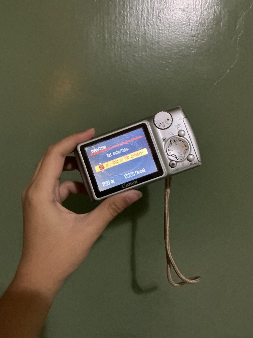 Canon PowerShot A470 (AS IS) (Category: Cameras) located in Imus. Submitted by deectr (Listing ID 1454894681, Image 2). Description: SELLING AS IS Storage Types: SD, MMC, SDHC card USB: USB 2.0 ( 480 Mbit/sec ) Dimensions: 105x55x41mm ( 4.13x2.17x1.61 Autofocus: Contrast Detect ( sensor) Multi -area, Single, Face Detection, Live View Self Timer: Yes (2 or 10 sec,costum) 7. 1 Megapixels Issues: LCD Burn & Fungus Bought last 2023, has not been used