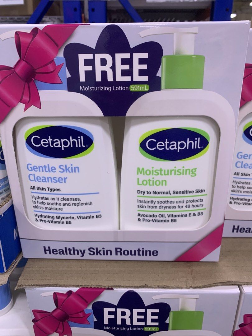cetaphil gentle cleanser and lotion set (Category: Face Care) located in Mandaluyong City. Submitted by gemda (Listing ID 1454935818, Image 2). Description: original brandnew 591 ml each.