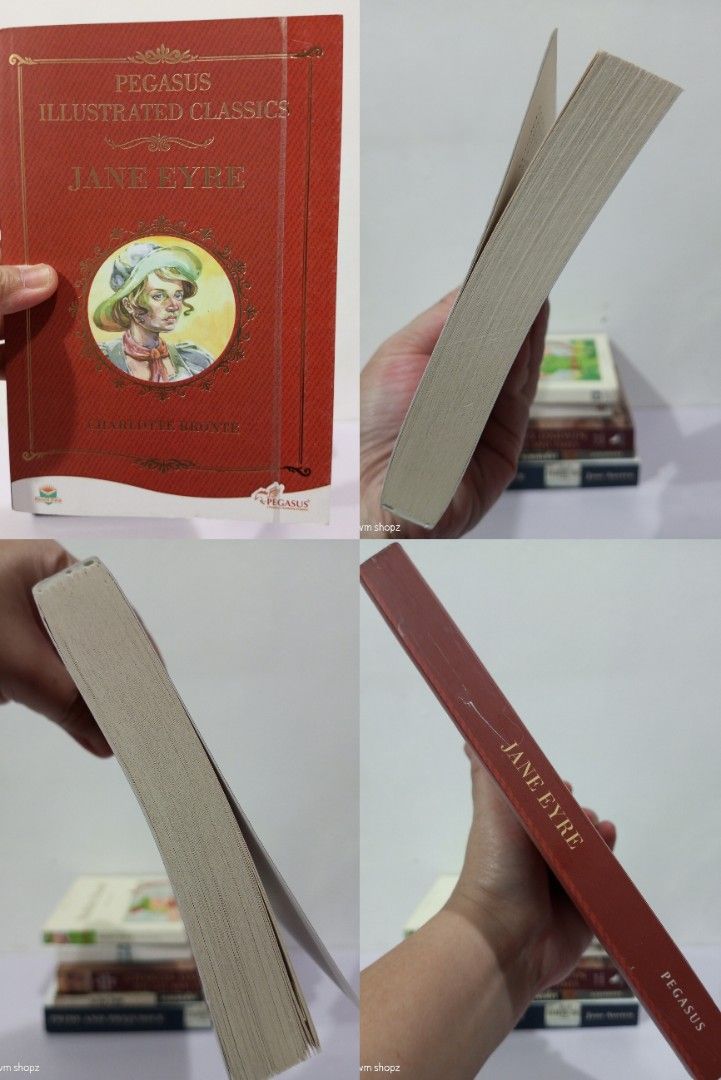 Classic books (Category: Storybooks) located in Paranaque City. Submitted by cvm_shopz (Listing ID 1454826758, Image 2). Description: Jane Eyre ₱150 The Winter's tale ₱95 Robinhood ₱95 Hemingway ₱75 pride and prejudice ₱150 • Please manage expectations: books may have tanning and foxing due to age/storage **PM is the key 📍 Location: Parañaque 💳 Payment Methods: • GCash 📦 Mode of Shipment: • J&T Express / Lalamove.