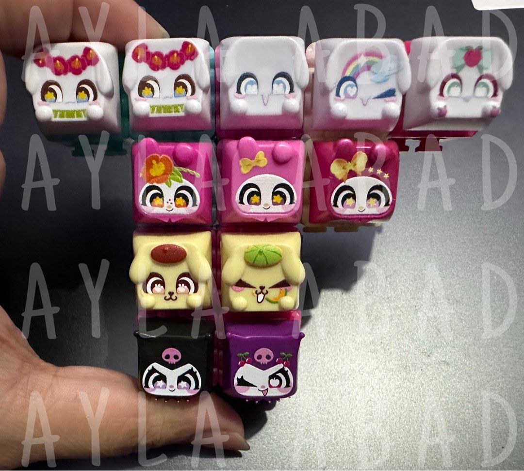 Clickeez Sanrio (Category: Computer Keyboard) located in Caloocan City. Submitted by Aylaaaaa (Listing ID 1454879150, Image 2). Description: - 100 each Kuromi, Cinnamoroll available.