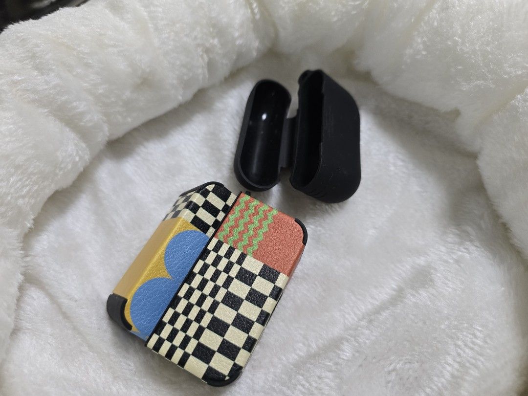 Customized Airpods Pro Case with Black Silicone Cover (Category: Cases & Sleeves) located in Caloocan City. Submitted by mluck (Listing ID 1454765319, Image 1). Description: - Unique, colorful patterned case for Airpods Pro. - Includes a black silicone protective cover. - Protects your earbuds in style. - Ideal for personal use or as a gift. - Designed to fit Airpods Pro charging case..