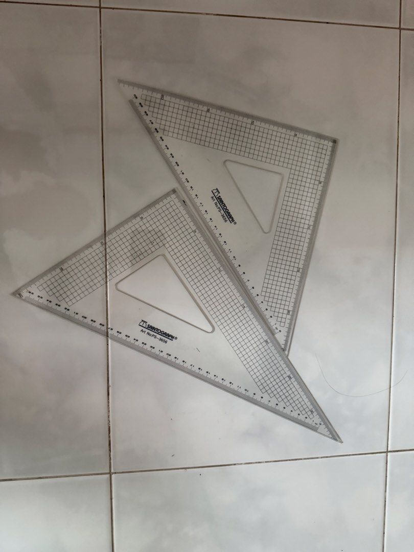 Drafting triangle (Category: Craft Supplies & Tools) located in Singapore. Submitted by nopesos (Listing ID 1454833060, Image 1). Description: .