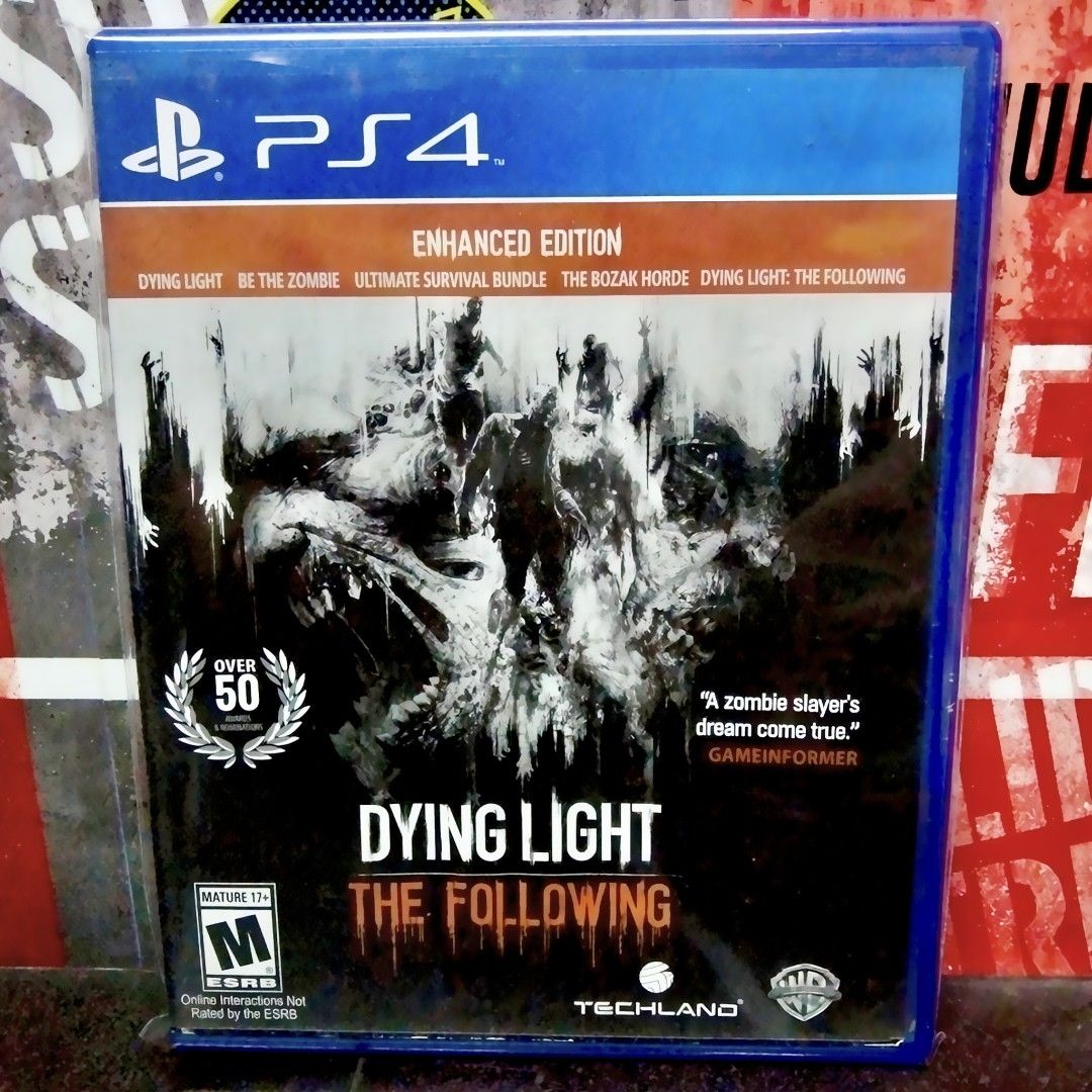 Dying Light The Following Enhanced Edition PS4 (Category: PlayStation) located in Apalit. Submitted by reworkz (Listing ID 1454770442, Image 1). Description: - Dying Light The Following Enhanced Edition for PS4 Location: Apalit, Pampanga Shipping available via Lalamove / LBC / J&T Meet-up: Apalit / Calumpit MOP: GCash.