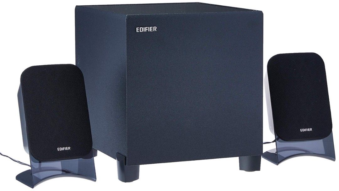 Edifier XM2PF 2.1 Multimedia Speaker System (Category: Soundbars, Speakers & Amplifiers) located in Pasay City. Submitted by bwatbestbeats (Listing ID 1454802867, Image 2). Description: - Edifier XM2PF 2.1 Speaker System - Includes Subwoofer and Two Satellite Speakers - Multiple Playback Options: AUX, USB, SD Card, FM Radio, includes remote controller - Convenient Side Control Panel - Ideal for PC and Music Listening - connects to various media u