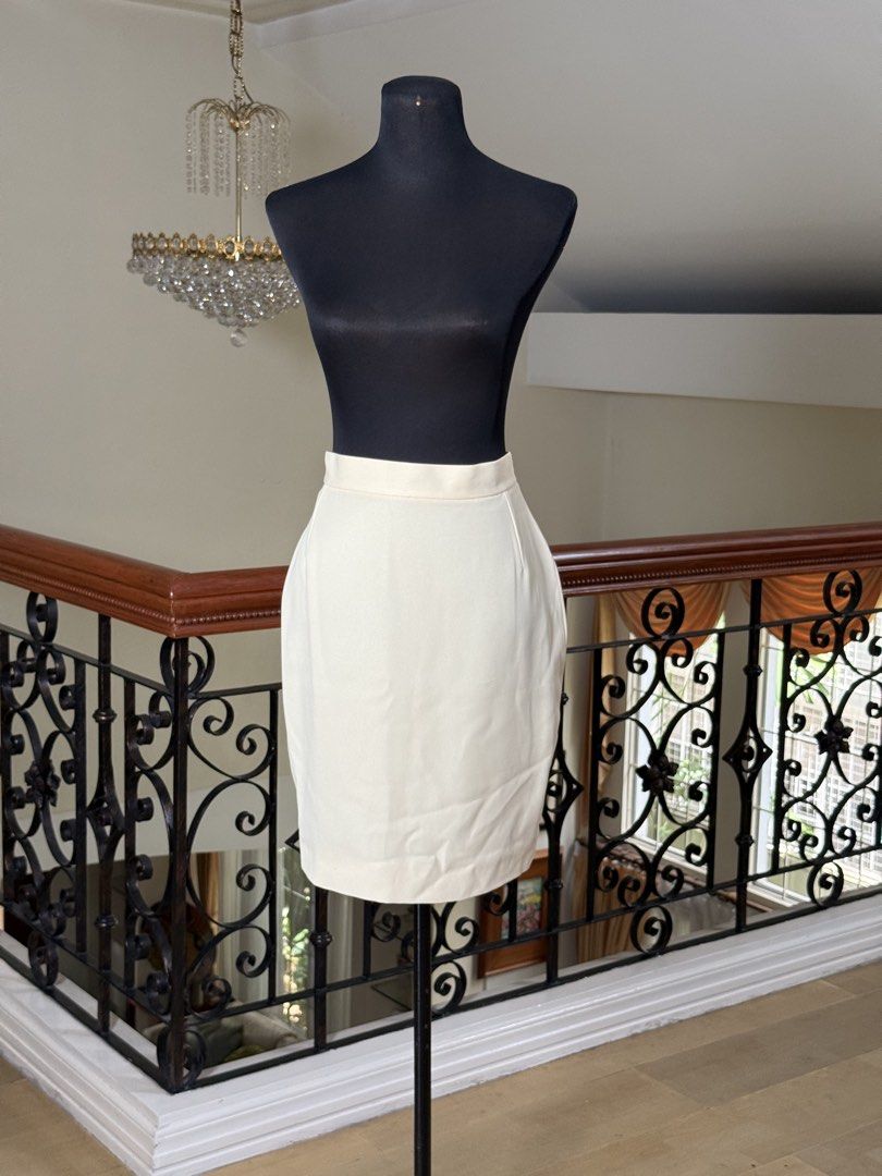 Formal White / Light Beige Skirt (Category: Other Bottoms) located in Makati City. Submitted by VersatileBabe (Listing ID 1454940252, Image 2). Description: .