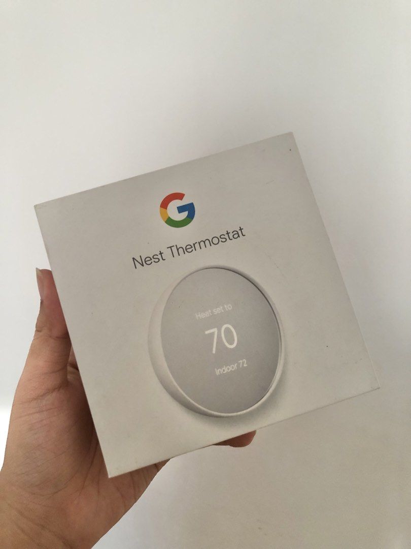 GOOGLE NEST THERMOSTAT (Category: Thermometers) located in Manila. Submitted by hannallauu (Listing ID 1454823341, Image 1). Description: - only opened the box - never been used .