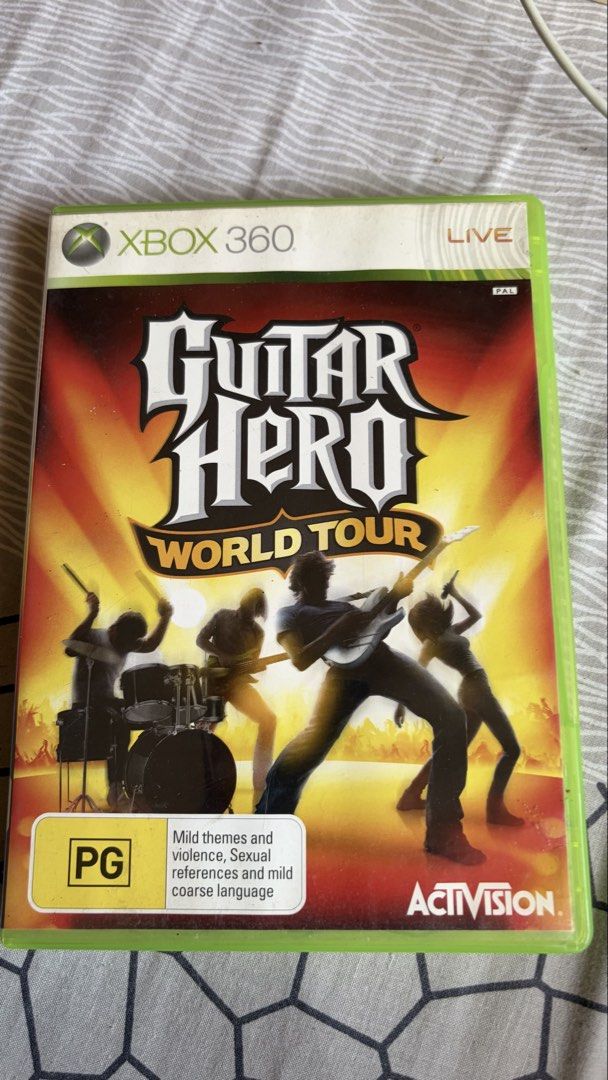 guitar hero XBOX 360 (Category: Xbox) located in Santiago. Submitted by fajaaaad (Listing ID 1454822246, Image 1). Description: guitar hero world tour III PAL bought in Australia bundle 400 RFS: di na nagagamit.