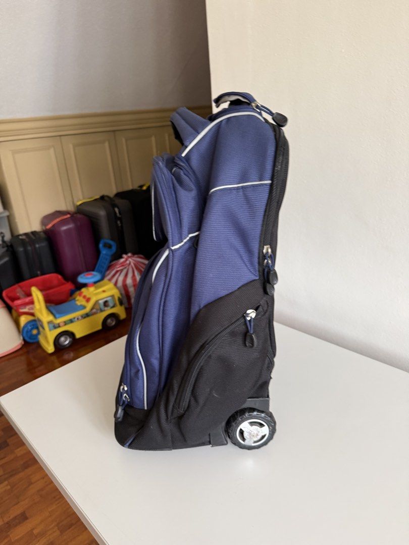 High Sierra School Wheeled Backpack (Category: Strollers) located in Manila. Submitted by hantan1022 (Listing ID 1454815826, Image 3). Description: High Sierra Freewheel Wheeled Laptop Backpack, True Navy, 20.5 x 13.5 x 8-Inch *chipped right wheel * good working condition.