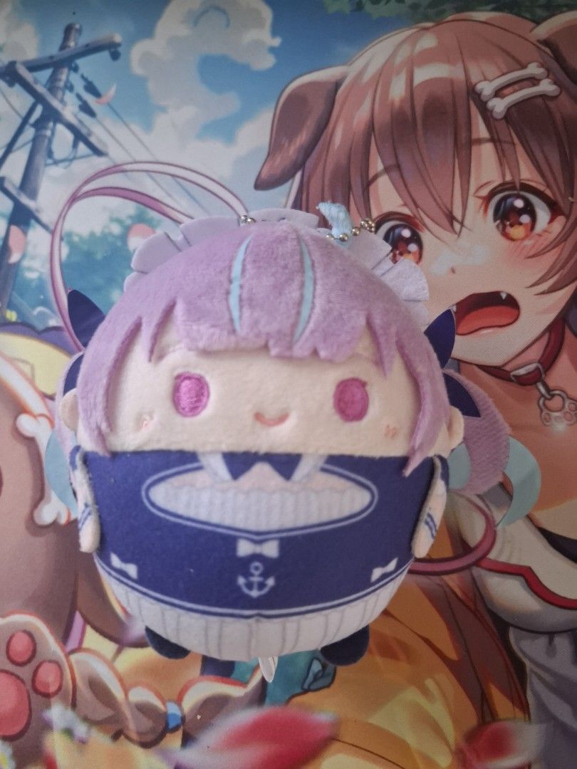 HOLOLIVE Minato Aqua Plushie (Category: Plushies & Soft Toys) located in Cotabato. Submitted by cyllionox (Listing ID 1436020457, Image 1). Description: with ball chain.