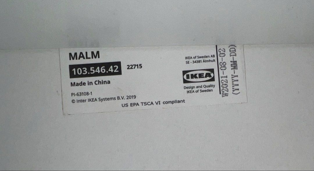 IKEA Malm (Category: Other Home Furniture) located in Taguig. Submitted by clutterco (Listing ID 1454936017, Image 2). Description: Authentic rfs: moving Minimal signs of usage.