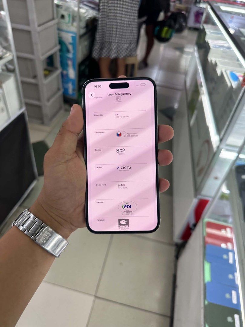 Iphone 14 Promax 1TB 96BH no issues Openline NTC approved (Category: iPhone 14 Series) located in San Juan City. Submitted by najihahtelecomshop2018 (Listing ID 1454924275, Image 3). Description: Legit Store | Original unit FOR SALE | TRADE / SWAP ▫️INSTALLMENT thru: 🔸Credit Card (straight / installment) 🔸Ggives / Gcredit + 6% interest 🔸Spay Later + 6% interest (RFS: Buy and Sell any kinds of Gadgets) Description: iPhone 14 Promax 1TB ( other 