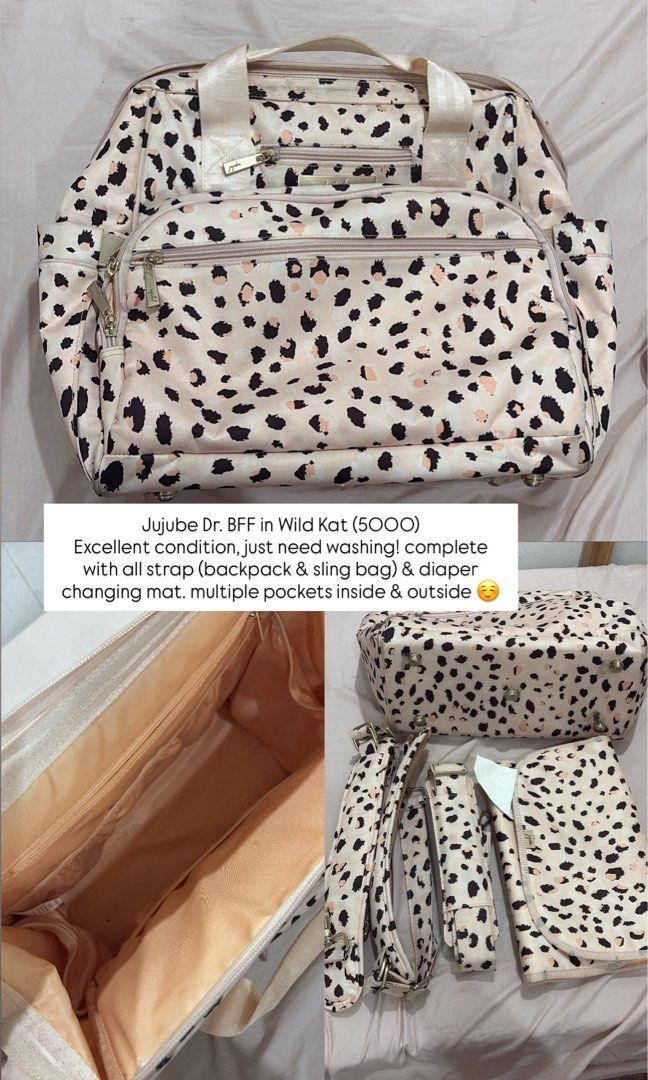 Jujube - Dr. BFF WILD KAT (Category: Diaper Bags & Wetbags) located in Santa Rosa. Submitted by travanj (Listing ID 1454880869, Image 2). Description: Lightly used! VERY PRETTY IN ACTUAL Very good used condition Complete straps & changing mat payment through G/bank transfer, shipping through sp check out.