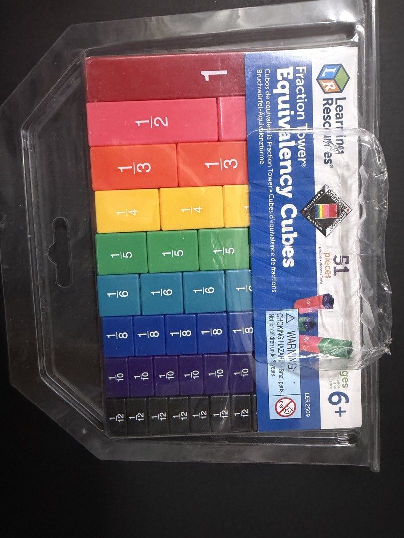 Learning Resources fraction tower 數學分數概念教材數粒 （分類：益智學習玩具）位於 Hong Kong。 由 tigtigma 提交（商品編號 1454873112，圖片 3）。簡介： 新淨 只是包裝外盒有少許壓過有個小洞 。
