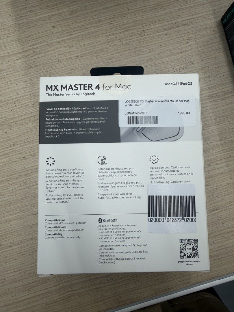 LOGITECH MX MASTER FOR MAC (Category: Mouse & Mousepads) located in Manila. Submitted by swiftriver-20e1 (Listing ID 1454913585, Image 3). Description: - Brand new Logitech MX Master 4 for Mac - Sleek white color - Master Series by Logitech - Optimized for macOS and iPadOS - High-performance wireless mouse - Ergonomic design for comfort - Ideal for boosting productivity - Meetups available at SM Light Mall or Uptown Mall (weekdays only).