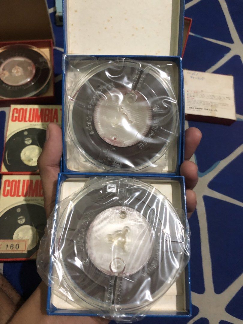 Magnetic Sound Recording Tape Reels bundle set (Category: Portable Audio Accessories) located in Quezon City. Submitted by markgolveo (Listing ID 1454859364, Image 3). Description: Magnetic Sound Recording Tape Reels bundle set No set breaking Untested seems unused units on its boxes Old stocks vintage tape reels Assorted brands Sony Columbia Hitachi Fujifilm.