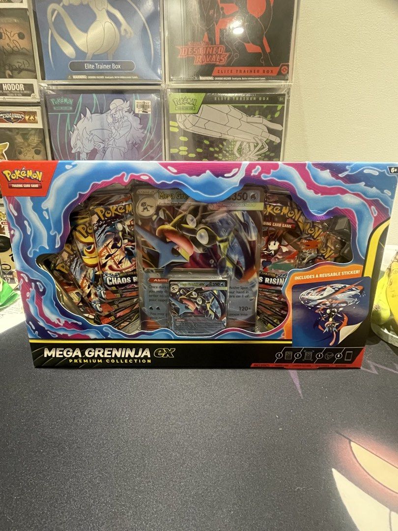 MEGA GRENINJA EX CHAOS RISING POKEMON (Category: Figurines & Statues) located in Manila. Submitted by bedlambuzz (Listing ID 1454871376, Image 1). Description: This is sealed product Wysiwyg.