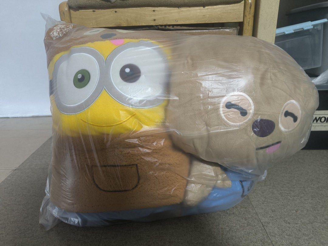 Minion Bob & Tim Plush (Category: Plushies & Soft Toys) located in Makati City. Submitted by yana1201 (Listing ID 1454931045, Image 2). Description: - Adorable Minion plush toy in a brown hoodie. - Tim bear plush toy in blue overalls. - Both plush toys are super soft and cuddly. Huggable size - Already washed - Selling as a set - grab both for a great deal!.