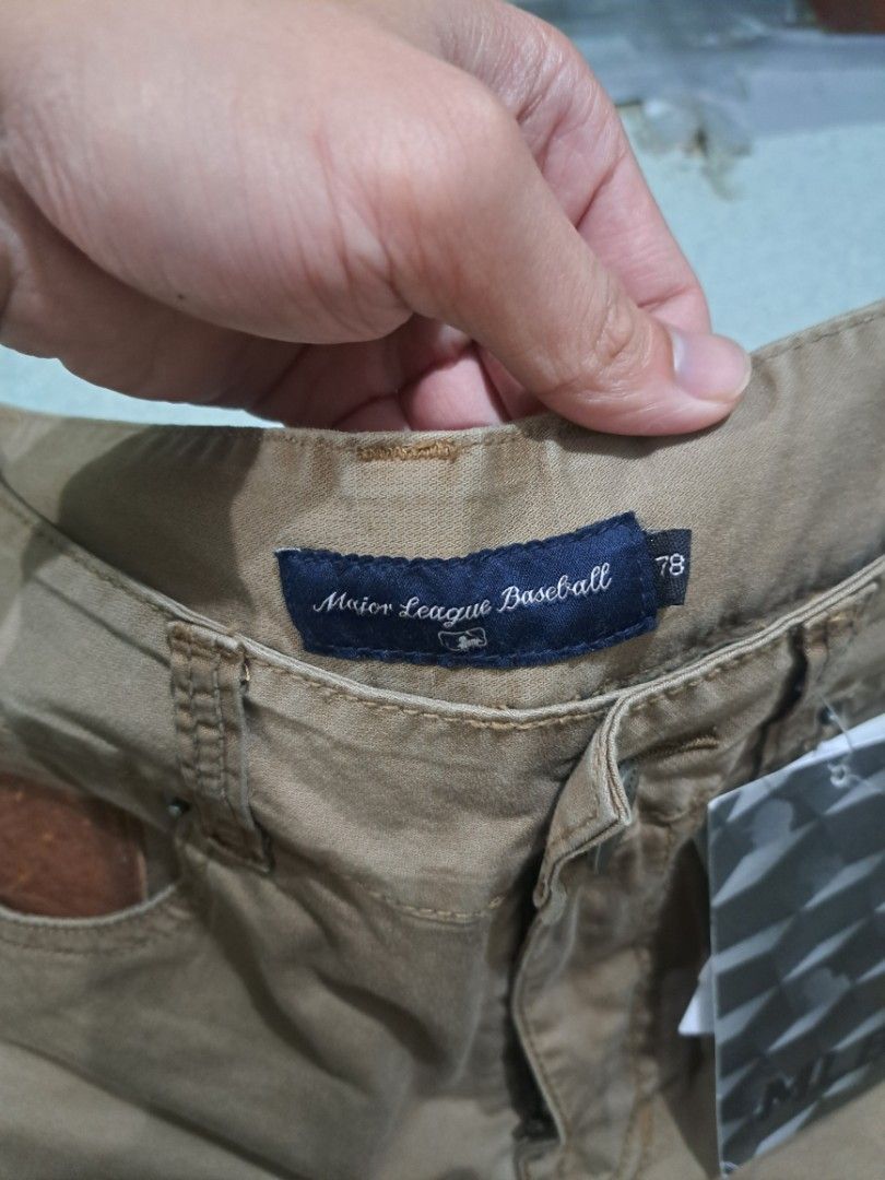 MLB Major League Baseball Cargo Pants - Brown (Category: Joggers) located in Baguio. Submitted by chicoroy (Listing ID 1454874369, Image 2). Description: Major League Baseball Pants 34-36 waist 40.5 length 7 leg opening Brandnew with hangtag Price: + shipping Baguio location ship JNT.