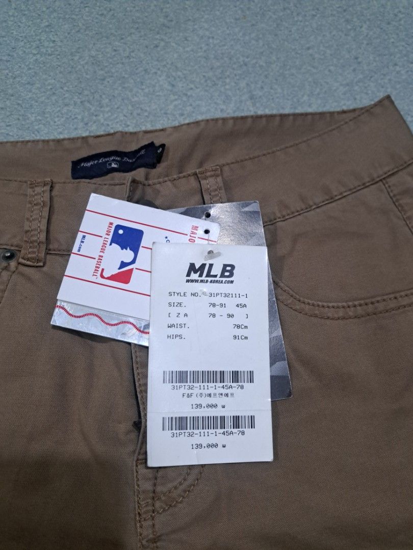 MLB Major League Baseball Cargo Pants - Brown (Category: Joggers) located in Baguio. Submitted by chicoroy (Listing ID 1454874369, Image 3). Description: Major League Baseball Pants 34-36 waist 40.5 length 7 leg opening Brandnew with hangtag Price: + shipping Baguio location ship JNT.