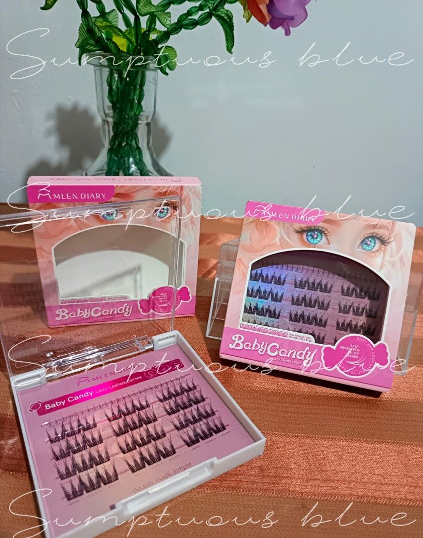 MLEN diary lashes Baby Candy (Category: Makeup) located in Las Pinas. Submitted by sumptuousblueph (Listing ID 1454900617, Image 1). Description: MLEN DIARY AUTHENTIC ONHAND READY TO SHIP 🔖 -tweezers & bond not included (additional po ang tweezers at bond) -With QR scanner sa box -High quality lashes -anti bacterial/ reusable.