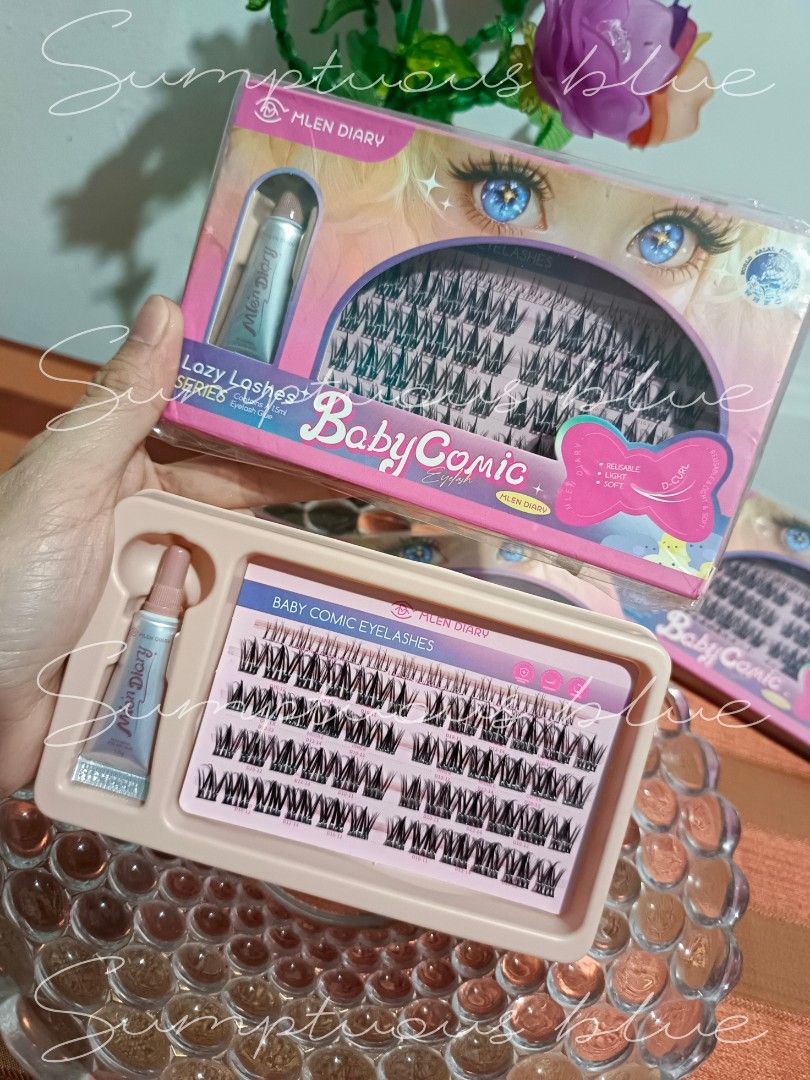 MLEN DIARY lashes lazy lashes series (per box) (Category: Face Care) located in Las Pinas. Submitted by sumptuousblueph (Listing ID 1454898841, Image 2). Description: MLEN Diary lashes (authentic) Variant: •Baby comic •Wispy and doll dramatic -with qr scan sa box -need glue -no tweezer (additional po if gusto mag add ng tweezers, mas madali po ikabit if may tweezer talaga na gamit) -High quality lashes hair like strokes kaya parang natural lang t