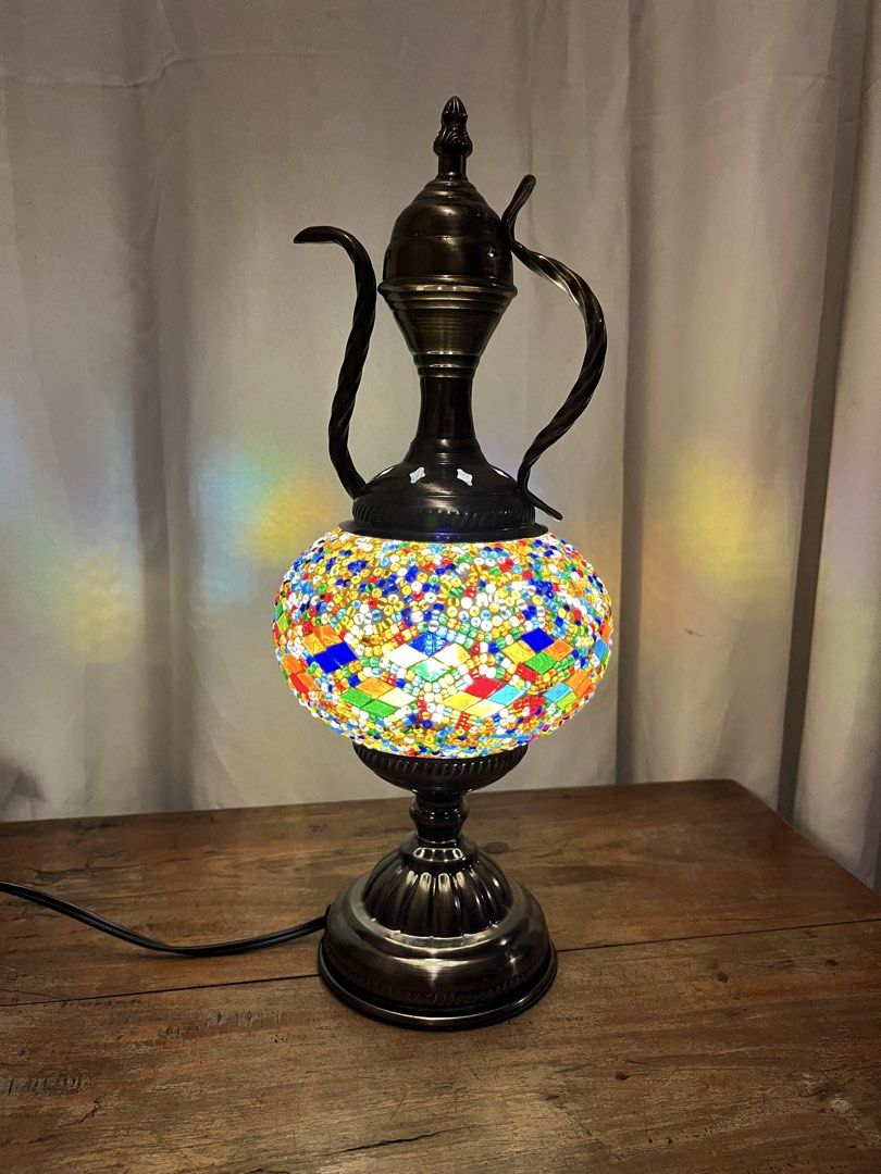 Moroccan Lamp (SALE) (Category: Lighting) located in Quezon City. Submitted by mickieslittlecorner (Listing ID 1454942093, Image 1). Description: Brand New Has minor flaws due to product display Original Price: 2,500 Selling Price: 1,300 .