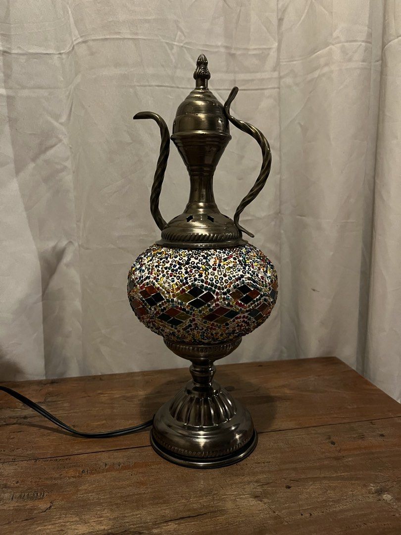Moroccan Lamp (SALE) (Category: Lighting) located in Quezon City. Submitted by mickieslittlecorner (Listing ID 1454942093, Image 2). Description: Brand New Has minor flaws due to product display Original Price: 2,500 Selling Price: 1,300 .