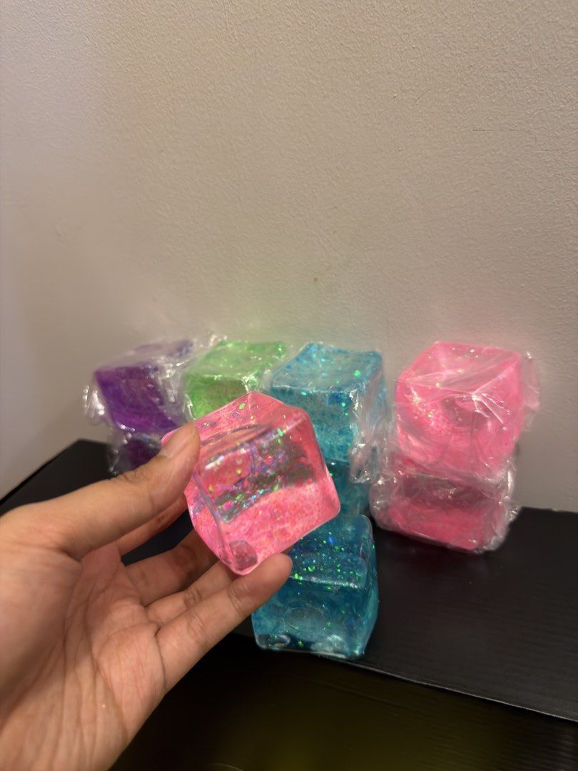 Needoh Cube Glitter Squishy Ice Cube (Category: Craft Supplies & Tools) located in Manila. Submitted by sourcedbymissella_ (Listing ID 1454865393, Image 1). Description: FIXED PRICE! ONHAND 👌🏻 160 + Shipping fee shouldered by buyer 💸 .