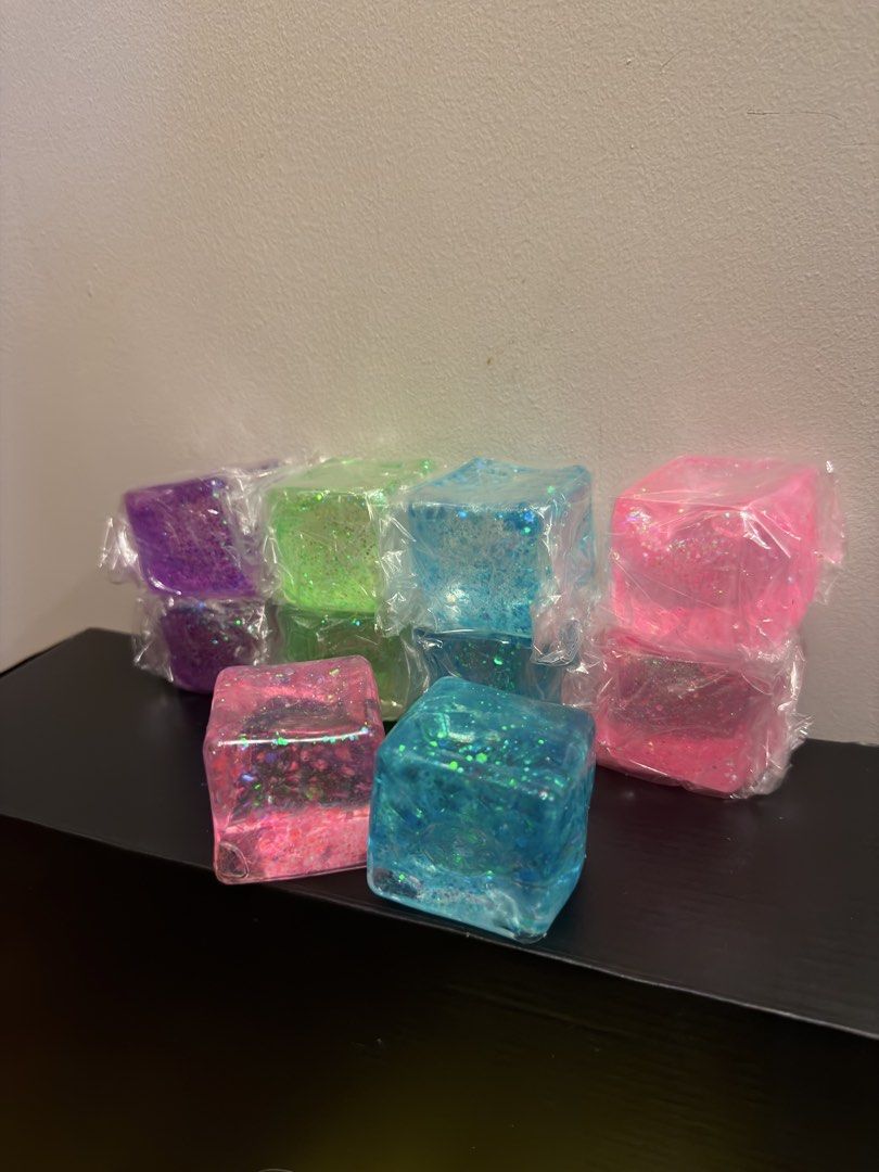 Needoh Cube Glitter Squishy Ice Cube (Category: Craft Supplies & Tools) located in Manila. Submitted by sourcedbymissella_ (Listing ID 1454865393, Image 2). Description: FIXED PRICE! ONHAND 👌🏻 160 + Shipping fee shouldered by buyer 💸 .
