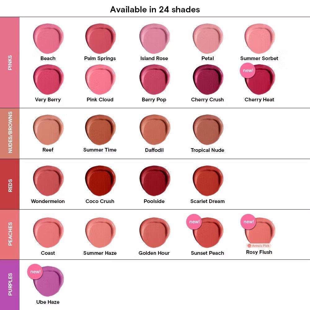 NEW BLK Cosmetics Creamy All-Over Paint (Category: Makeup) located in Quezon City. Submitted by gg.finds (Listing ID 1454864361, Image 3). Description: - brand new, orig price is 399 each, selling for 250 each but discounted if more than one - multiuse for blush, lips, and eyes - pigmented and blendable, long lasting - shades: ✅ UBE HAZE ✅ BEACH ❌ PALM SPRINGS ✅ SUNSET PEACH ✅ POOLSIDE ✅ VERY BERRY - rfs: decluttering.