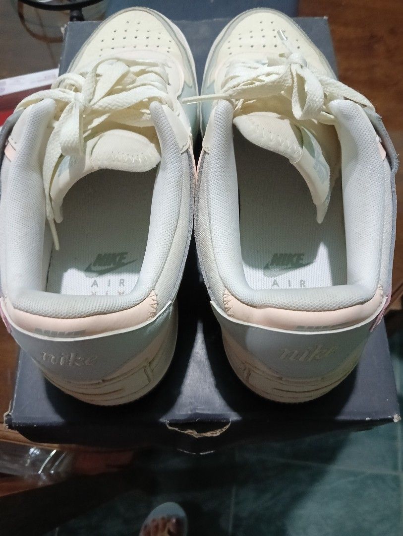Nike Air Force 1 Shadow Coconut Milk Multi-Color (Category: Sneakers) located in Manila. Submitted by km45136605931 (Listing ID 1454752293, Image 2). Description: - Nike Air Force 1 Shadow - Color: Coconut Milk with pastel peach and light blue accents - Size: 10 US Women - Features a platform sole for added height - Includes original box.