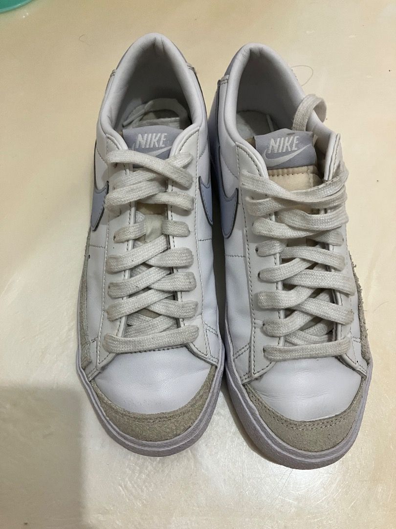Nike Blazer Low '77 in the "Ghost" colorway (Category: Sneakers) located in Cabanatuan. Submitted by jpsom (Listing ID 1454807140, Image 2). Description: size 6.5 can fit upto 7 if slim feet, actual photos posted plus a stylebook.