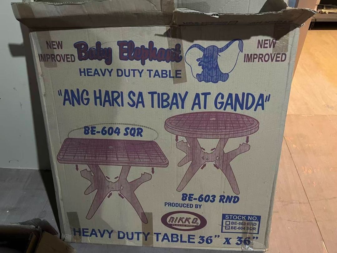 Nikko High-Quality Plastic Durable Monobloc Dining Table 36”x36” (sale) (Category: Tables & Sets) located in Paranaque City. Submitted by pilipinashop (Listing ID 1454849864, Image 3). Description: brand new sale Note: Sf thru lalamove c/o buyer Nikko Plastic Sturdy Monobloc Table High-Quality Plastic Durable & Long Lasting Easy to Assemble Comes with a a box packaging Few stocks left, paunahan na lang po.