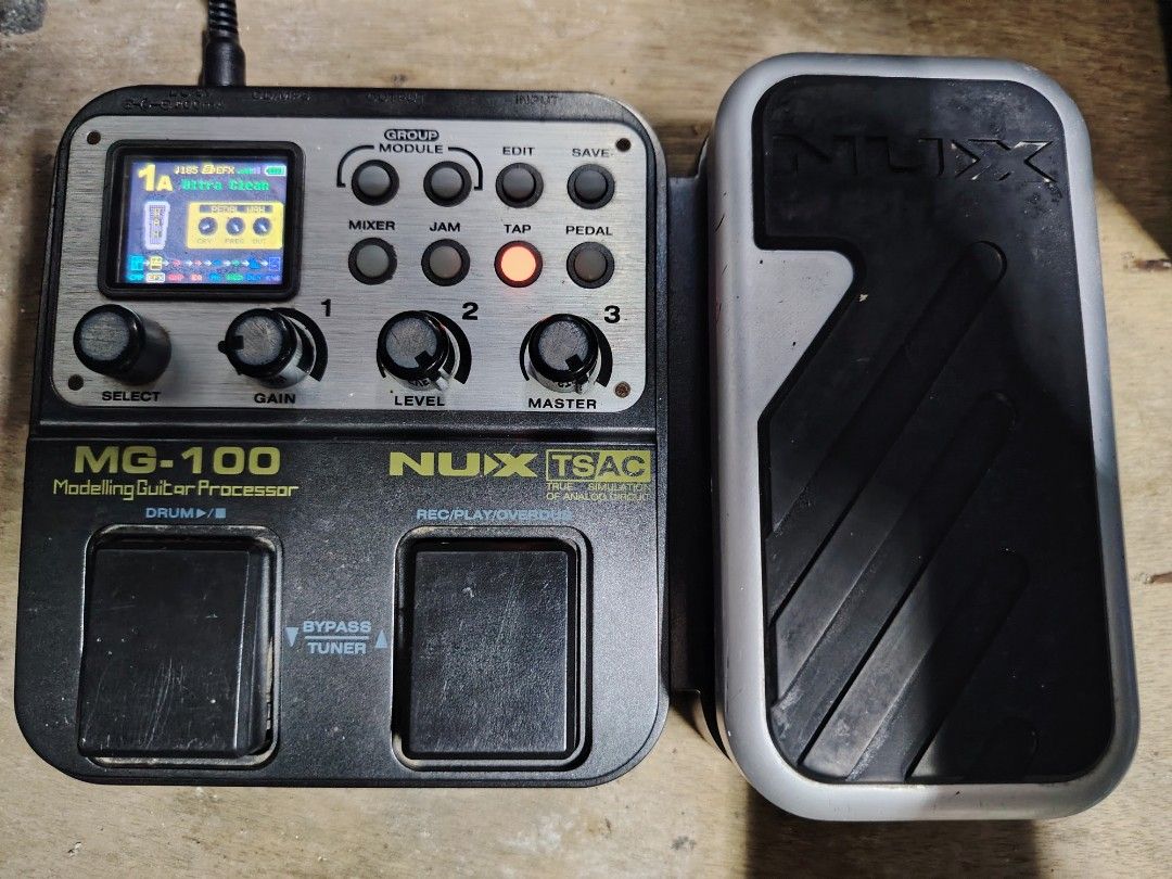 Nux mg100 guitar multi effects (Category: Musical Instruments) located in Manila. Submitted by brhix0824 (Listing ID 1454895605, Image 1). Description: 🎸 NUX MG-100 Guitar Multi-Effects Processor ✅ Fully tested / working ✅ Built-in expression pedal ✅ Multiple amp & effects sounds ✅ Looper & rhythm/drum function Condition: Used. May visible cosmetic signs of use. Please check actual photos. Price: ₱2,500 Slightly negotiable for sure buyer. 📍 Mee