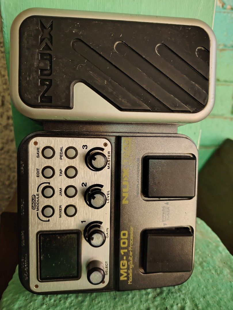 Nux mg100 guitar multi effects (Category: Musical Instruments) located in Manila. Submitted by brhix0824 (Listing ID 1454895605, Image 2). Description: 🎸 NUX MG-100 Guitar Multi-Effects Processor ✅ Fully tested / working ✅ Built-in expression pedal ✅ Multiple amp & effects sounds ✅ Looper & rhythm/drum function Condition: Used. May visible cosmetic signs of use. Please check actual photos. Price: ₱2,500 Slightly negotiable for sure buyer. 📍 Mee