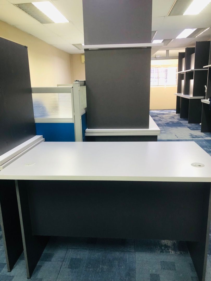 Office Table/Learning Centre Table (Category: Tables & Sets) located in Kuala Lumpur. Submitted by michwoon (Listing ID 1454816512, Image 1). Description: - 120 length x 70cm width x 75cm height - Suitable for office, call centre, tuition centre - 30 units.