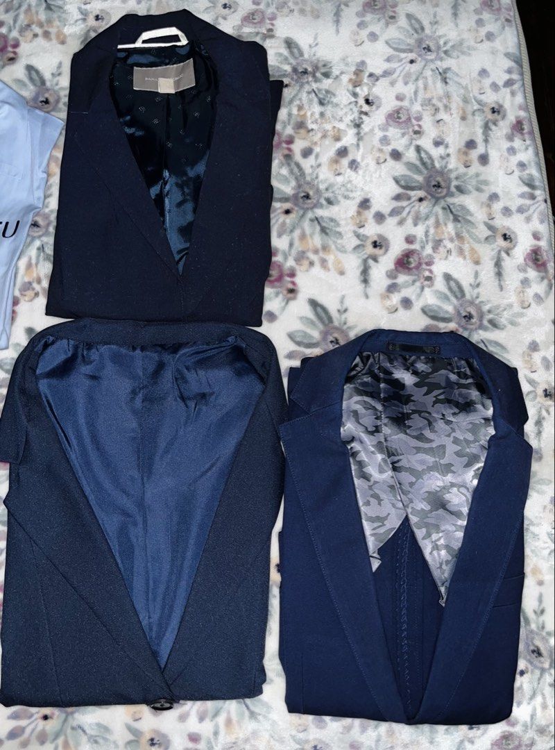 OLFU CBA Uniform Set - Blouse, Skirt, Blazer (Category: Sets or Coordinates) located in Antipolo. Submitted by zsells (Listing ID 1454932643, Image 2). Description: - OLFU CBA Uniform Set - Includes light blue short-sleeved blouses - size small 25-26 waist - Includes dark blue skirts - Dark blue blazers also available - All items are clean and ready to wear - Perfect for OLFU CBA students - Message for bundle deals or individual item prices.