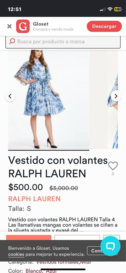 Orig rl dress (Category: Luxury Apparel) located in Dupax Del Norte. Submitted by lysamae21 (Listing ID 1454793164, Image 2). Description: Good condition Orig rl Fit to s-m.
