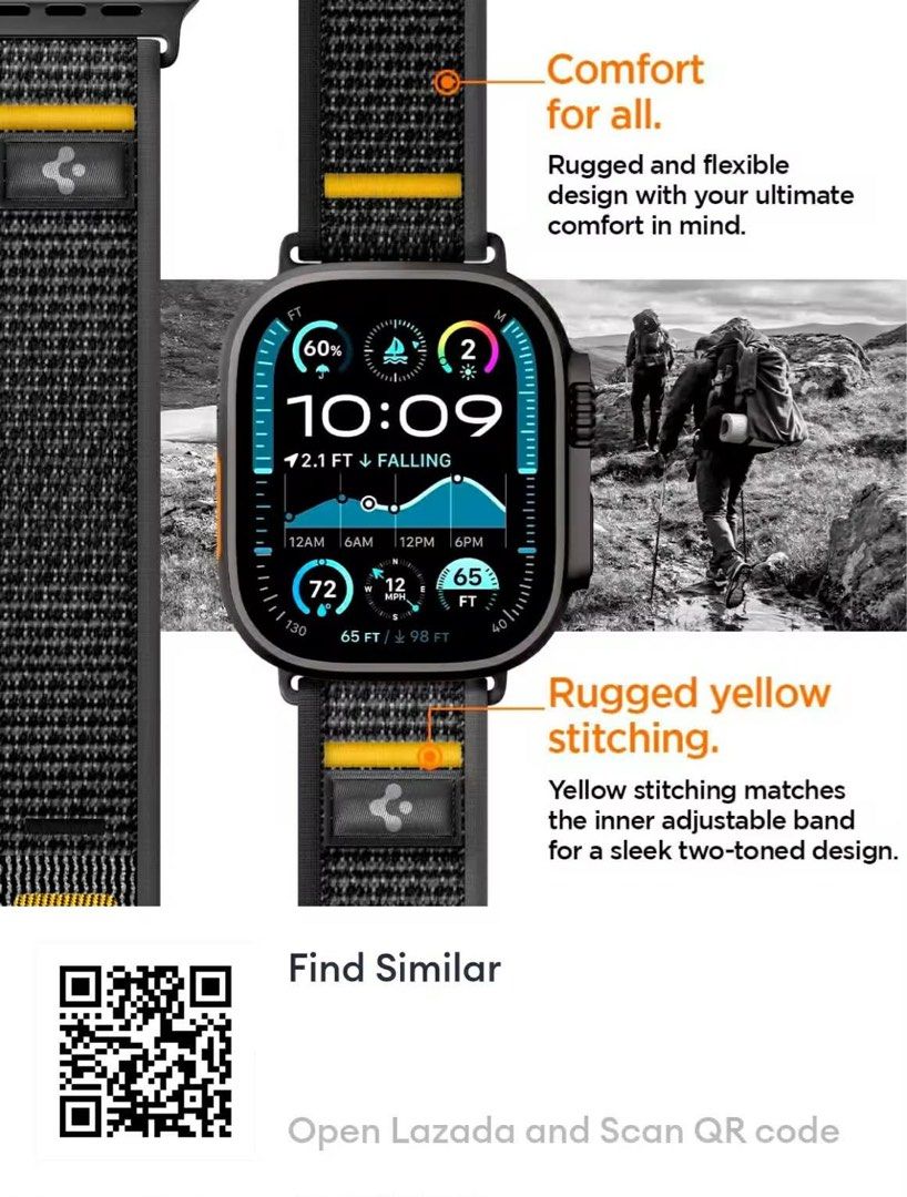 Original Spingen Apple Watch Strap (Category: Other Mobile & Gadget Accessories) located in Manila. Submitted by eoreeh (Listing ID 1454760324, Image 1). Description: For sale: Original Spingen Apple Watch strap ATHLEX AIR BAND (44mm/45mm/46mm/49mm) GOOD AS NEW sinukat lang po. Mura na po yan. .