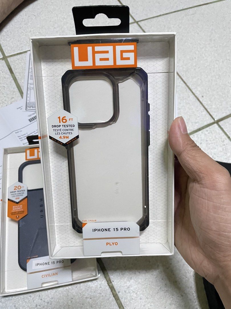 ORIGINAL UAG CASE (Category: Cases & Sleeves) located in Manila. Submitted by errolgorg214 (Listing ID 1454887047, Image 2). Description: Original UAG case for iPhone 15 Pro 101% original not oem or class a With recipt galing ibang bansa With warranty pa Rfs : hindi na po naka 15 pro Bago lang po ito tapos biglang nag palit nako ng phone kaya hindi na po ito gagamitin . 1k each nalang po yan Nego pa kung magkasundo sa price Paranaque loc .